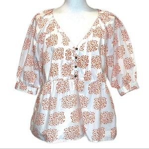 ANTHRO | Moglea Danae Poplin Top